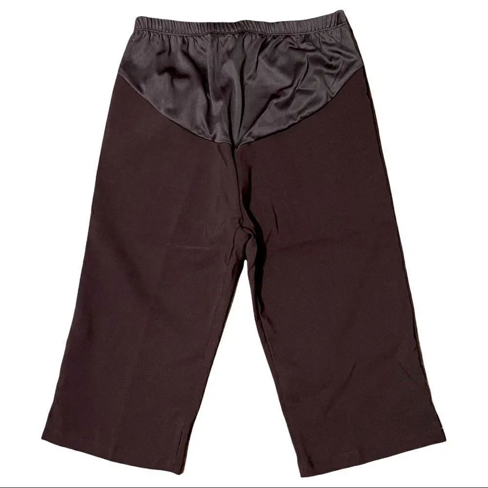 My Li’l Bump Brown Maternity Soft Bermuda Shorts Sz M NWT
